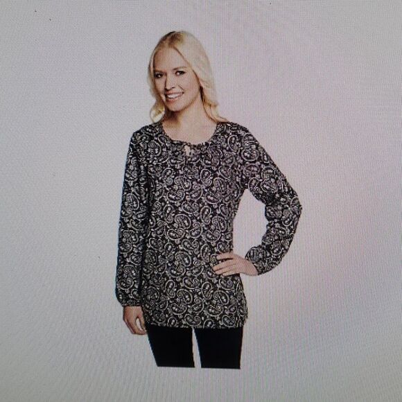 DENIM & CO. STRETCH  TUNIC M - Picture 1 of 1